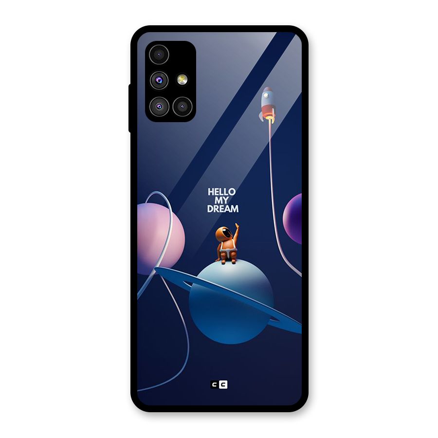 Hello My Dream Glass Back Case for Galaxy M51