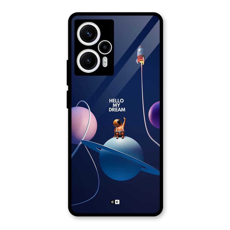Hello My Dream Glass Back Case for Poco F5