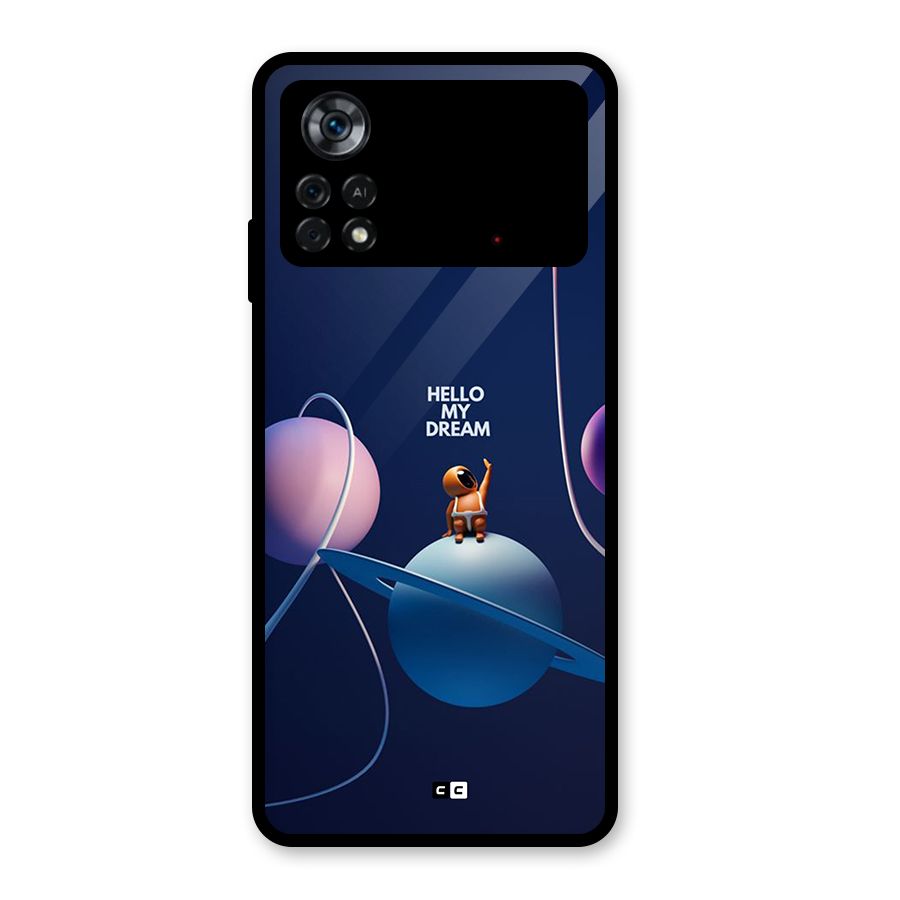 Hello My Dream Glass Back Case for Poco X4 Pro 5G