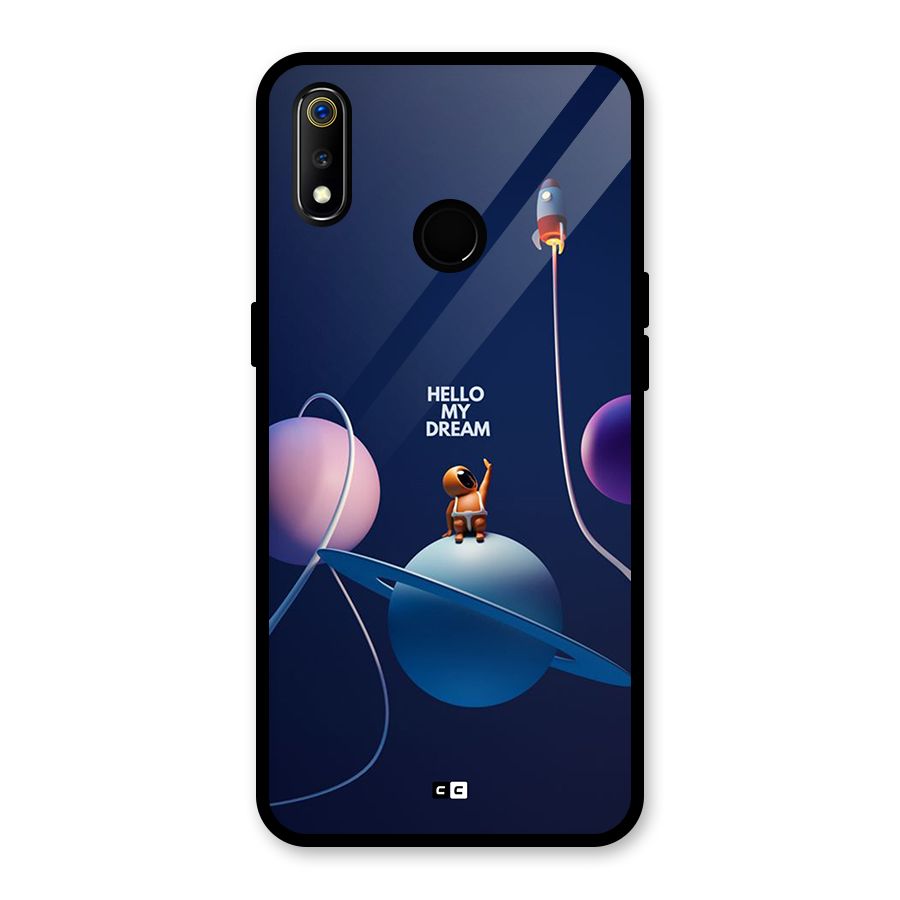 Hello My Dream Glass Back Case for Realme 3i