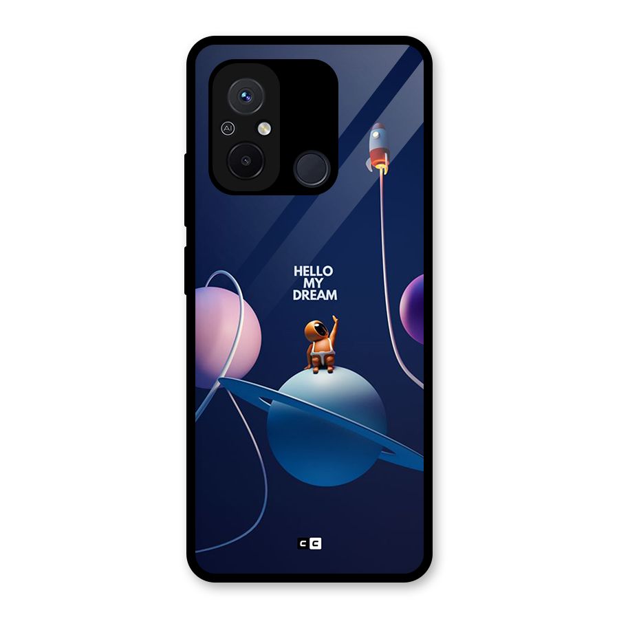 Hello My Dream Glass Back Case for Redmi 12C