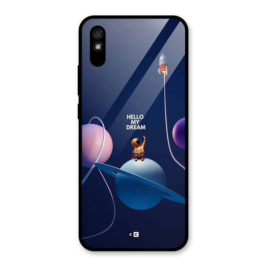 Hello My Dream Glass Back Case for Redmi 9A