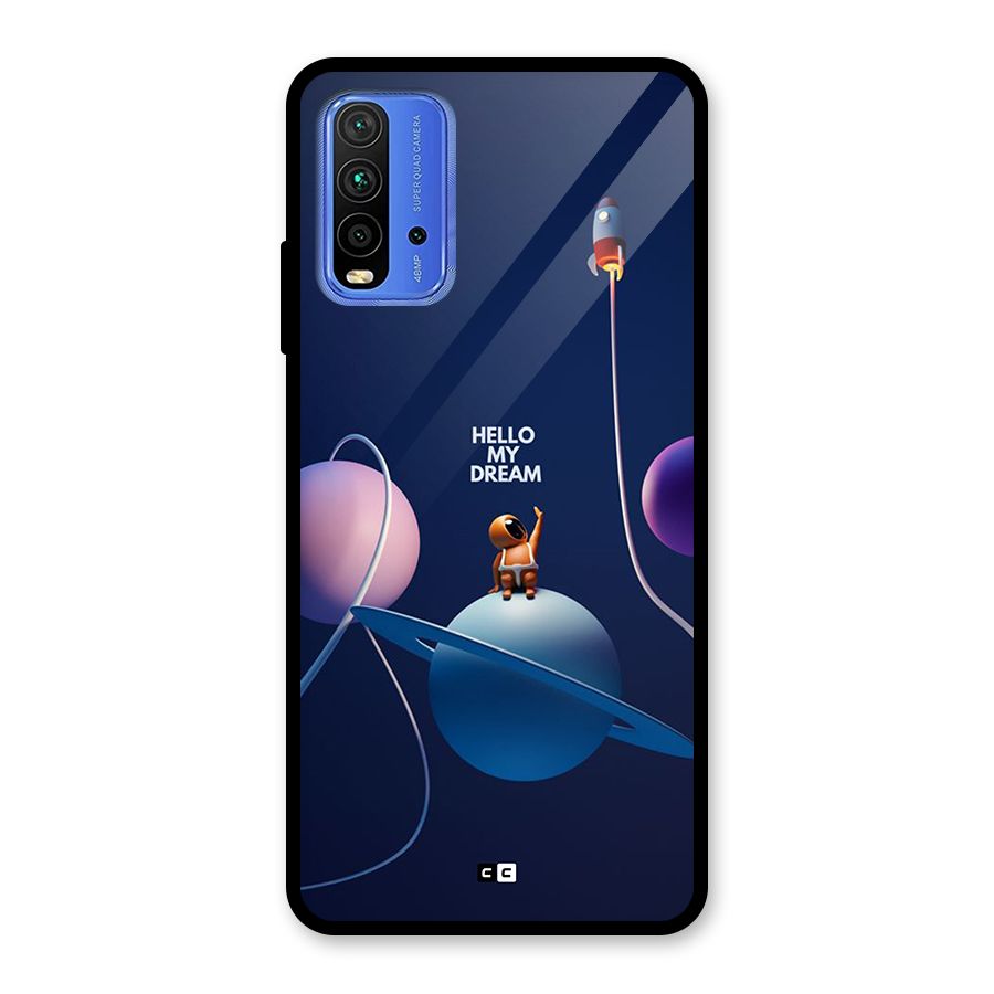 Hello My Dream Glass Back Case for Redmi 9 Power