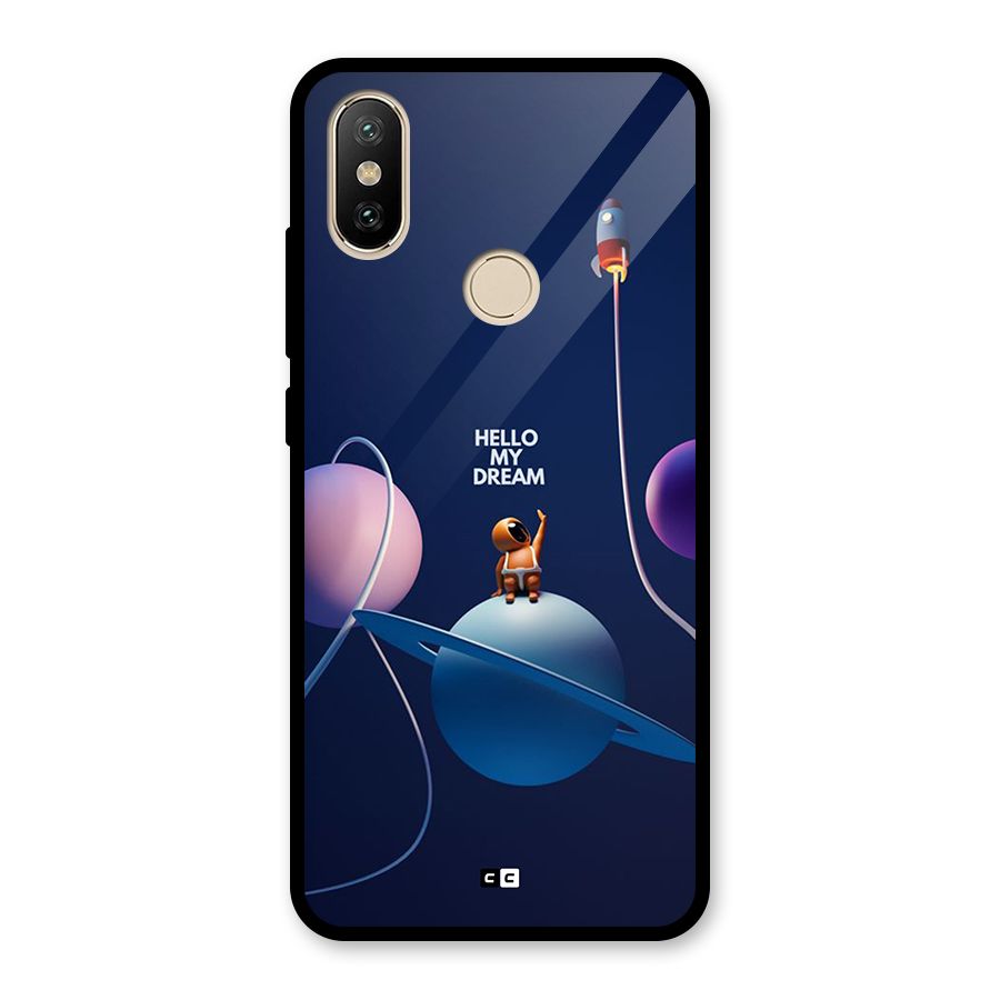 Hello My Dream Glass Back Case for Redmi A2