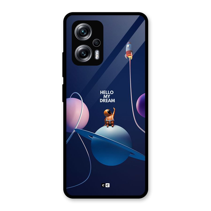 Hello My Dream Glass Back Case for Redmi K50i
