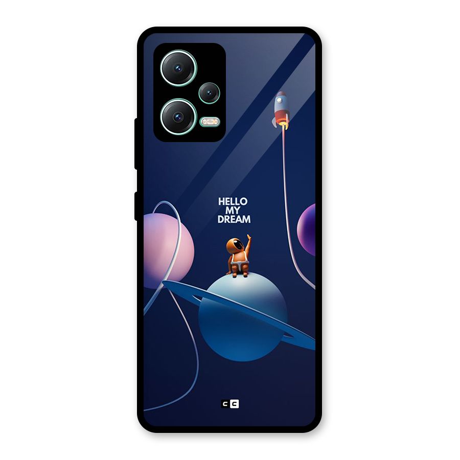 Hello My Dream Glass Back Case for Redmi Note 12 5G