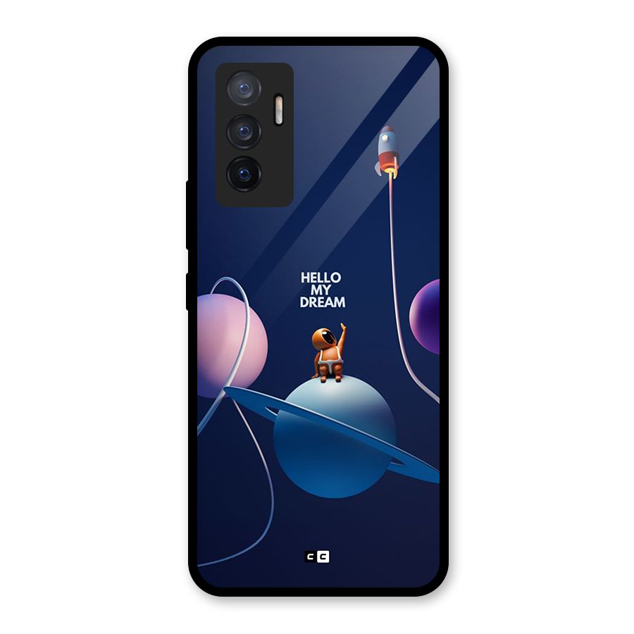 Hello My Dream Glass Back Case for Vivo V23e