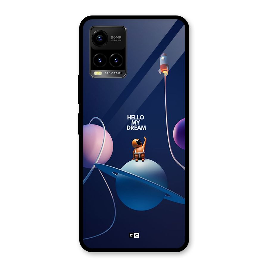 Hello My Dream Glass Back Case for Vivo Y21G
