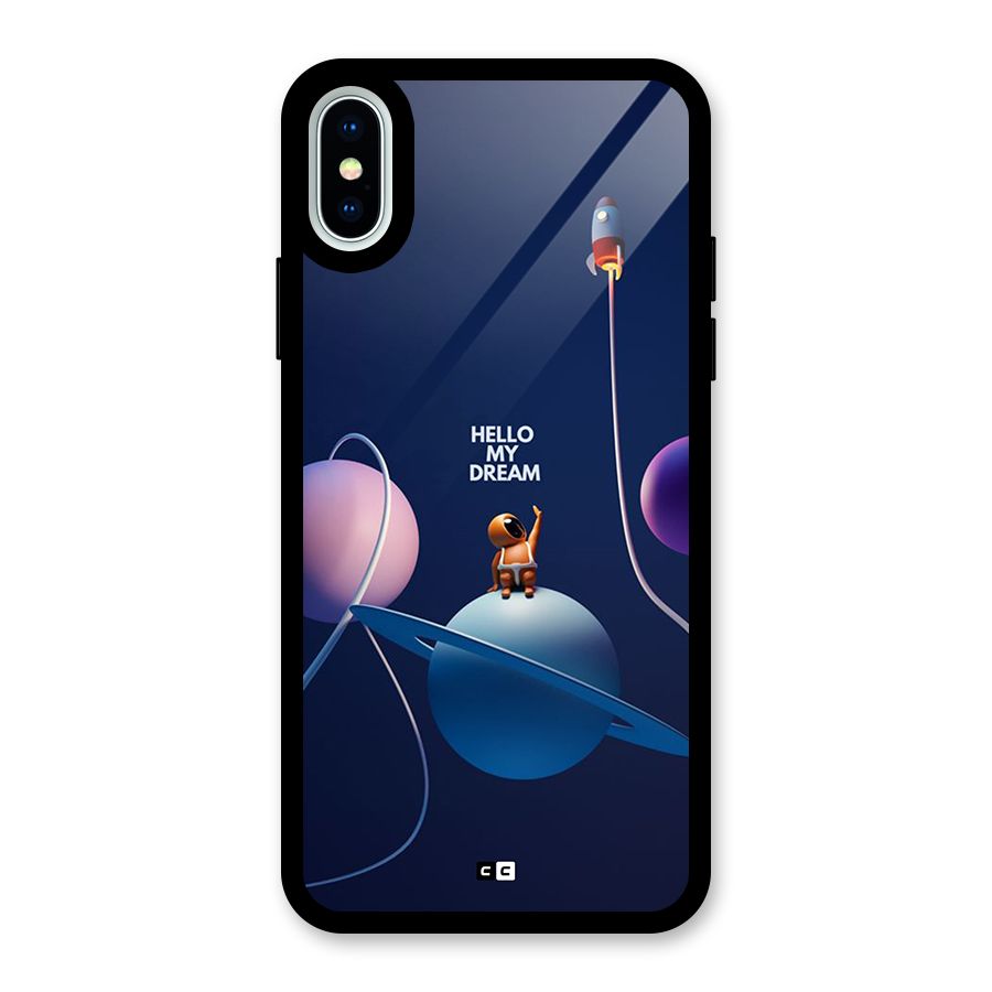 Hello My Dream Glass Back Case for iPhone X