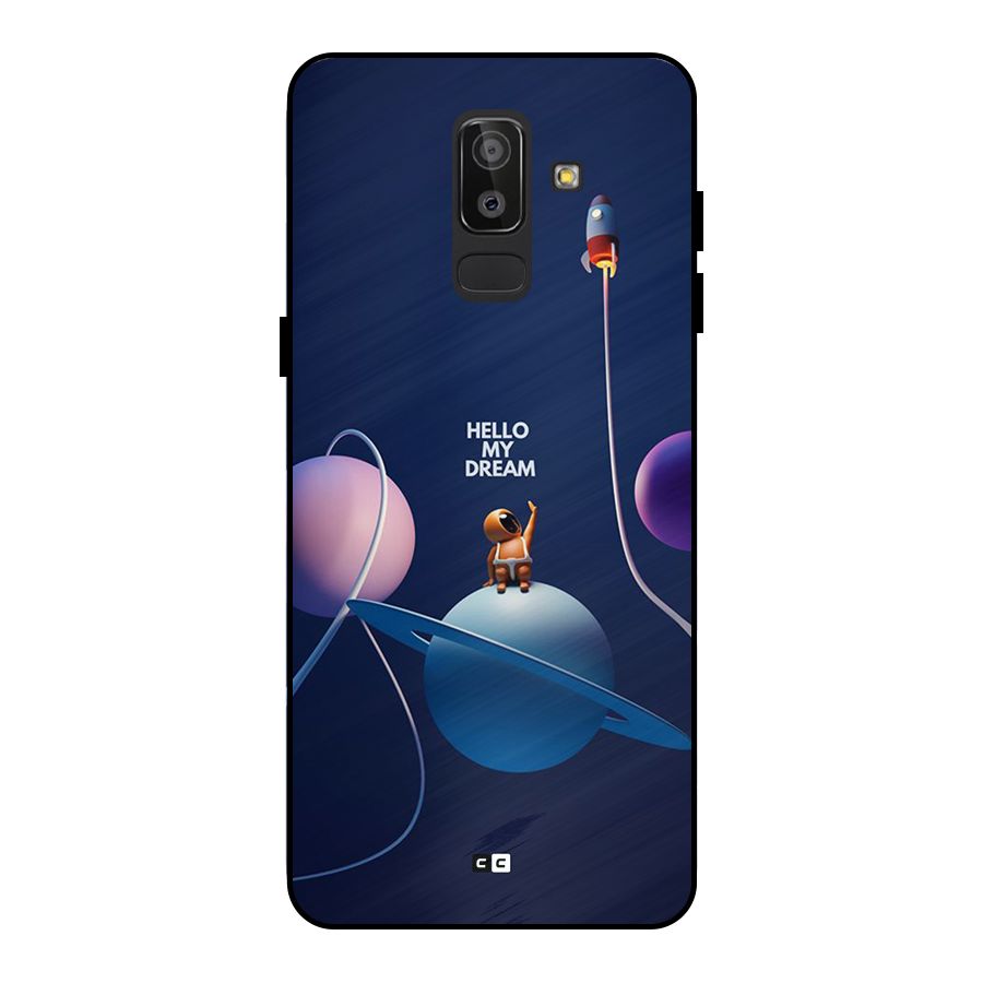 Hello My Dream Metal Back Case for Galaxy J8