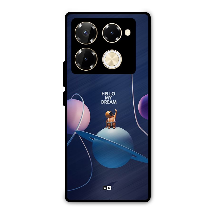 Hello My Dream Metal Back Case for Infinix Note 40 Pro