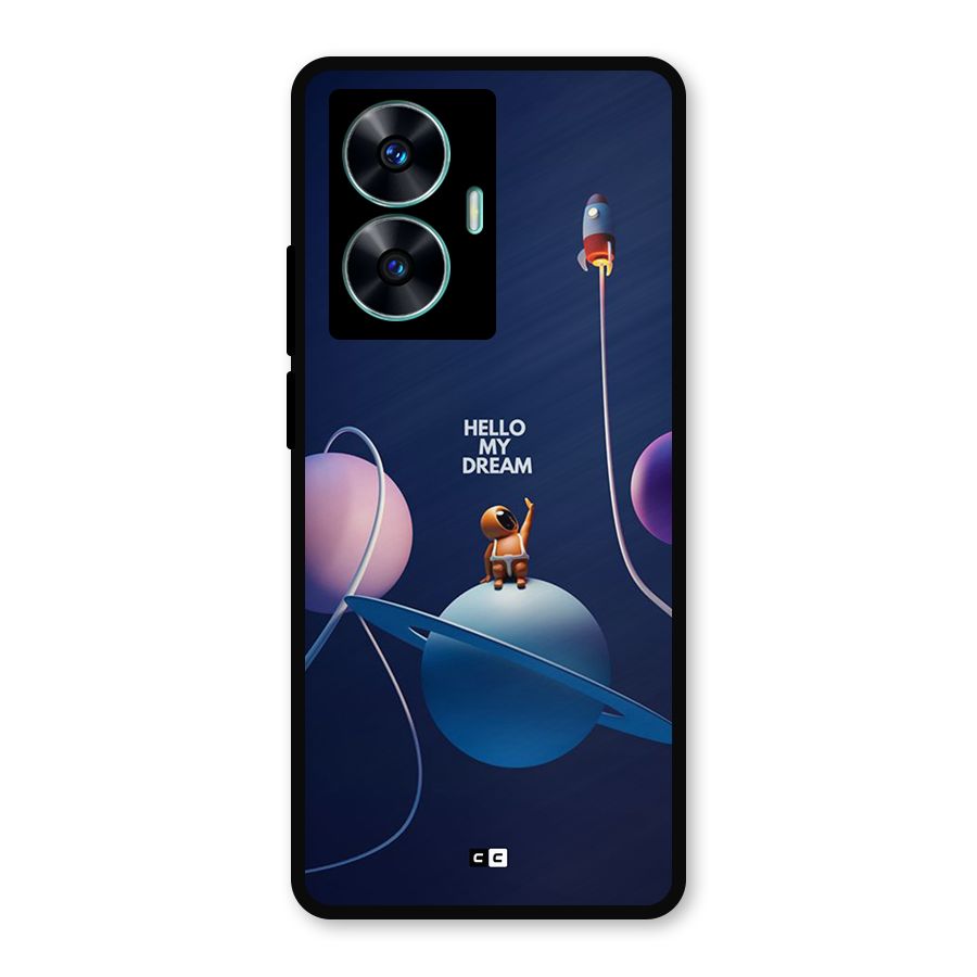 Hello My Dream Metal Back Case for Realme Narzo N55