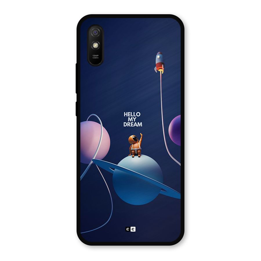 Hello My Dream Metal Back Case for Redmi 9a