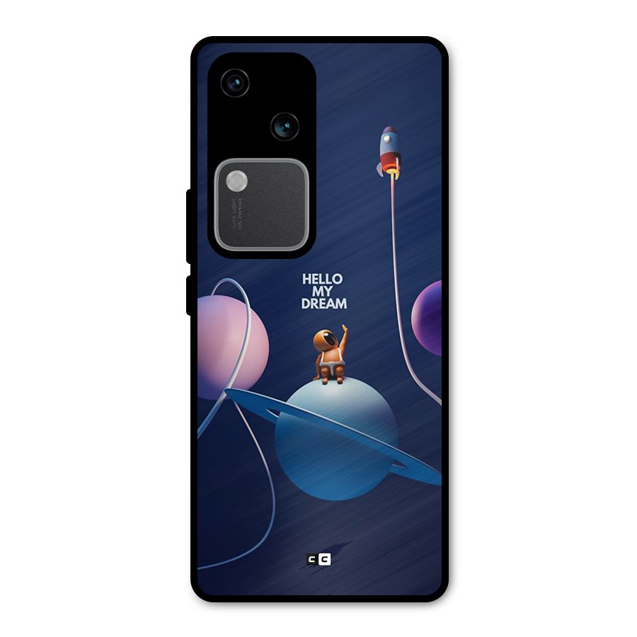 Hello My Dream Metal Back Case for Vivo V30 Pro