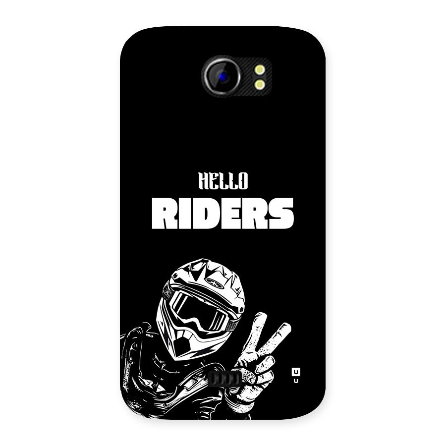 Hello Riders Back Case for Canvas 2 A110