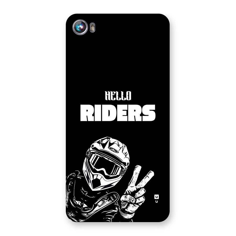 Hello Riders Back Case for Canvas Fire 4 (A107)
