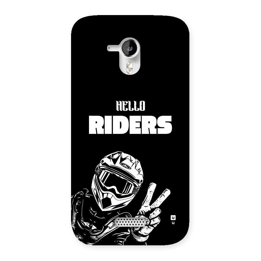 Hello Riders Back Case for Canvas HD A116