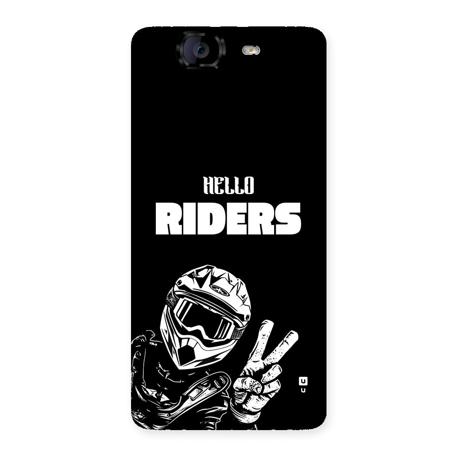 Hello Riders Back Case for Canvas Knight A350