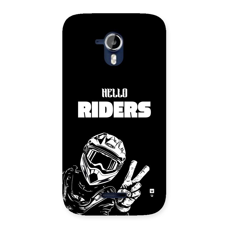 Hello Riders Back Case for Canvas Magnus A117