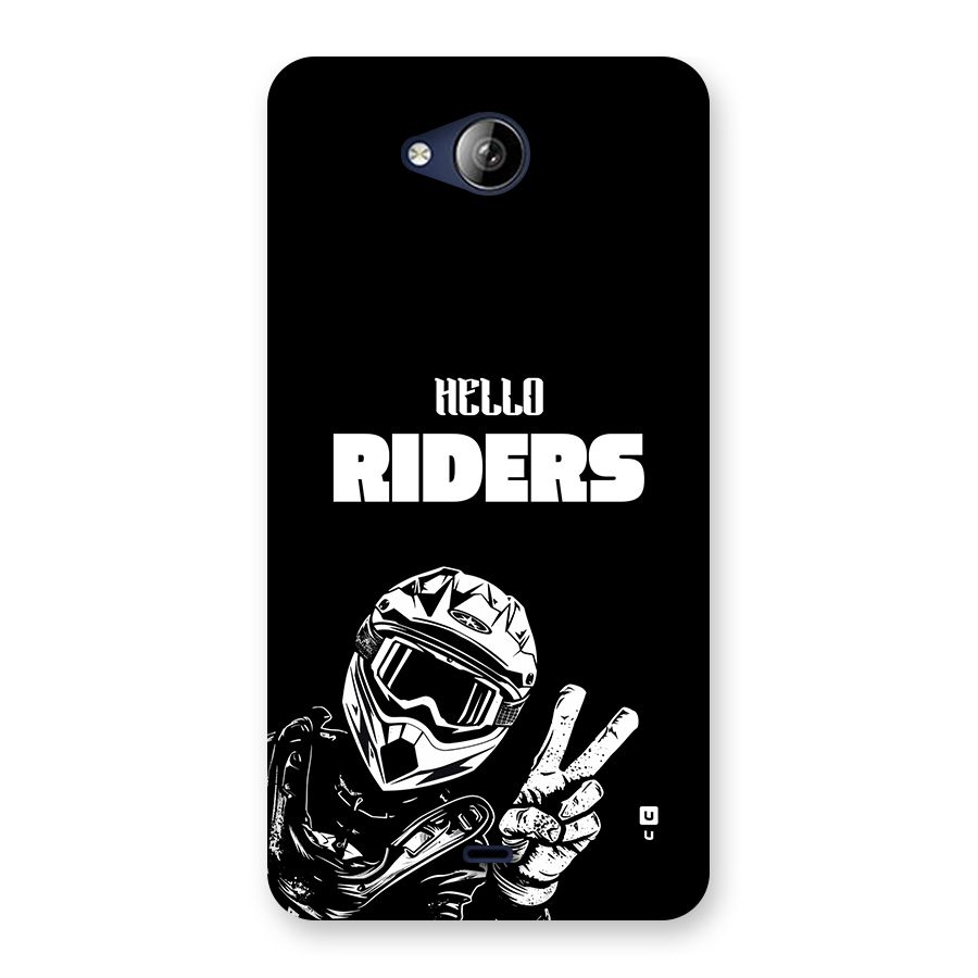 Hello Riders Back Case for Canvas Play Q355