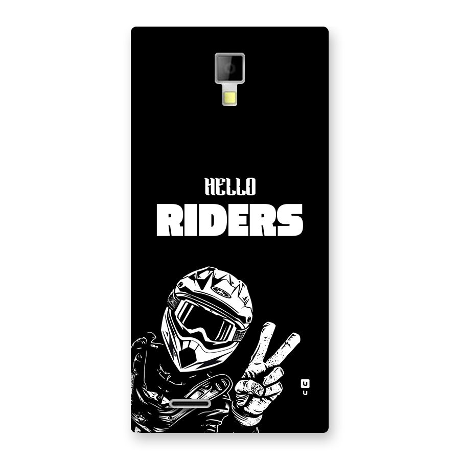 Hello Riders Back Case for Canvas Xpress A99
