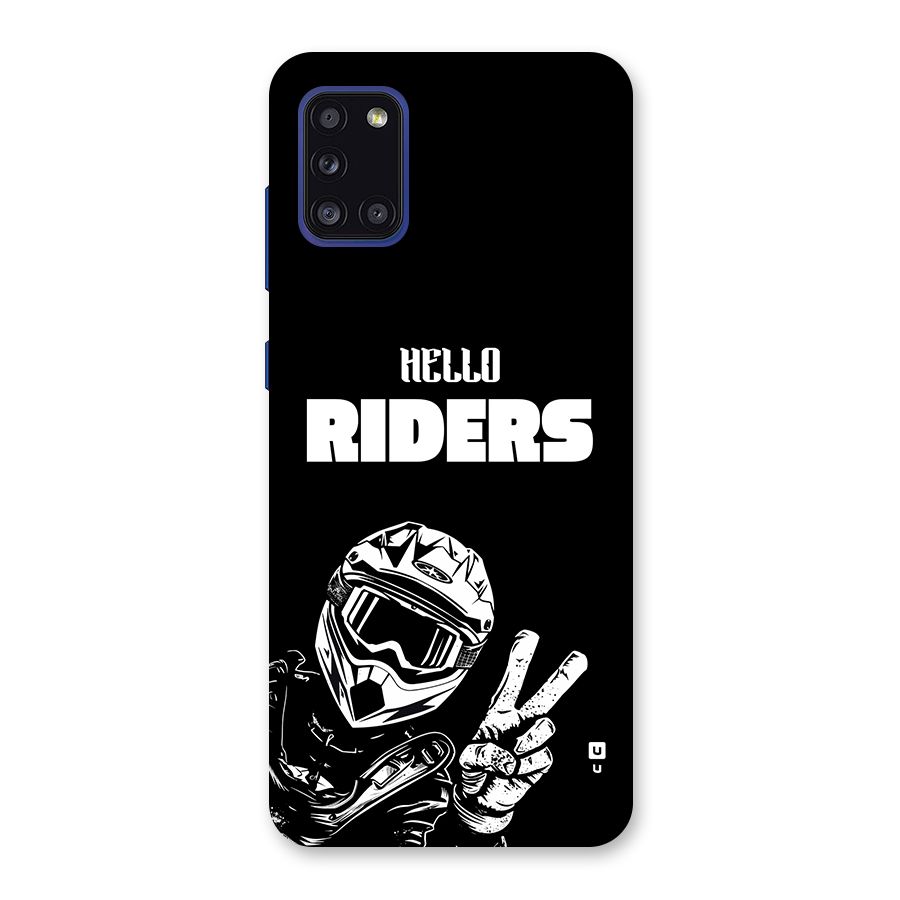 Hello Riders Back Case for Galaxy A31