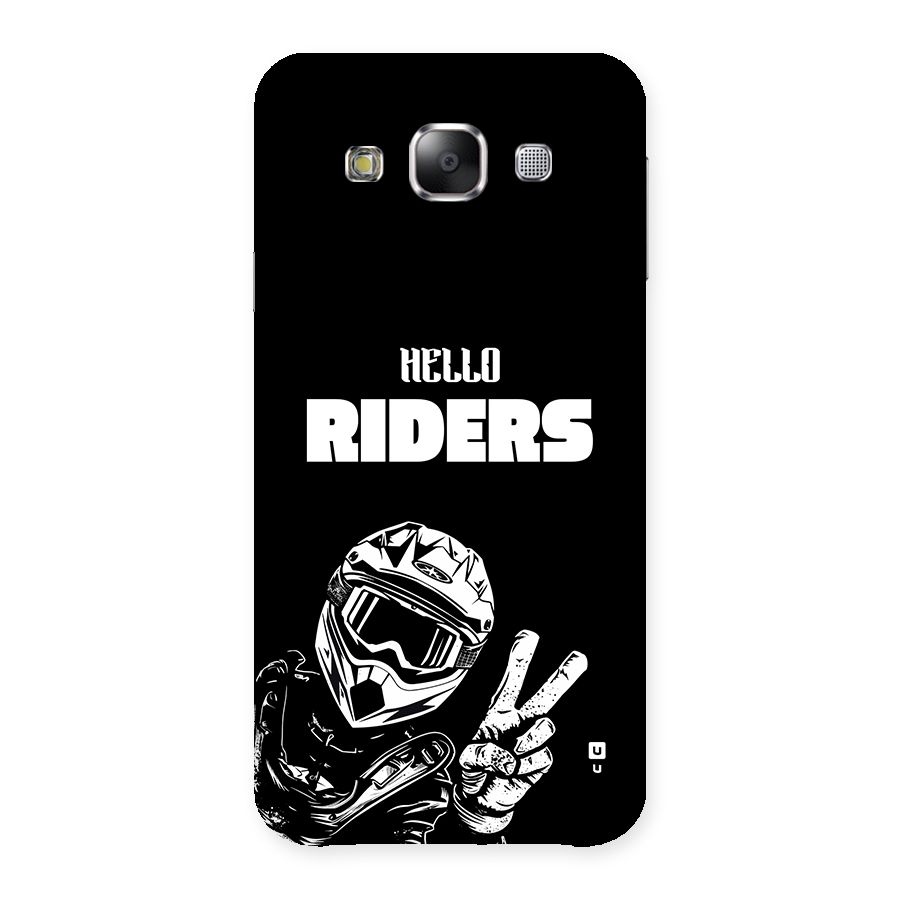 Hello Riders Back Case for Galaxy E5