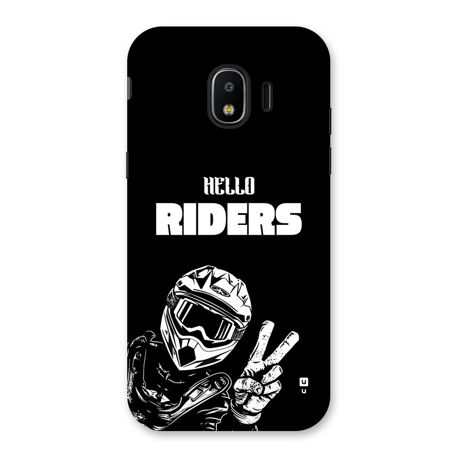 Hello Riders Back Case for Galaxy J2 Pro 2018