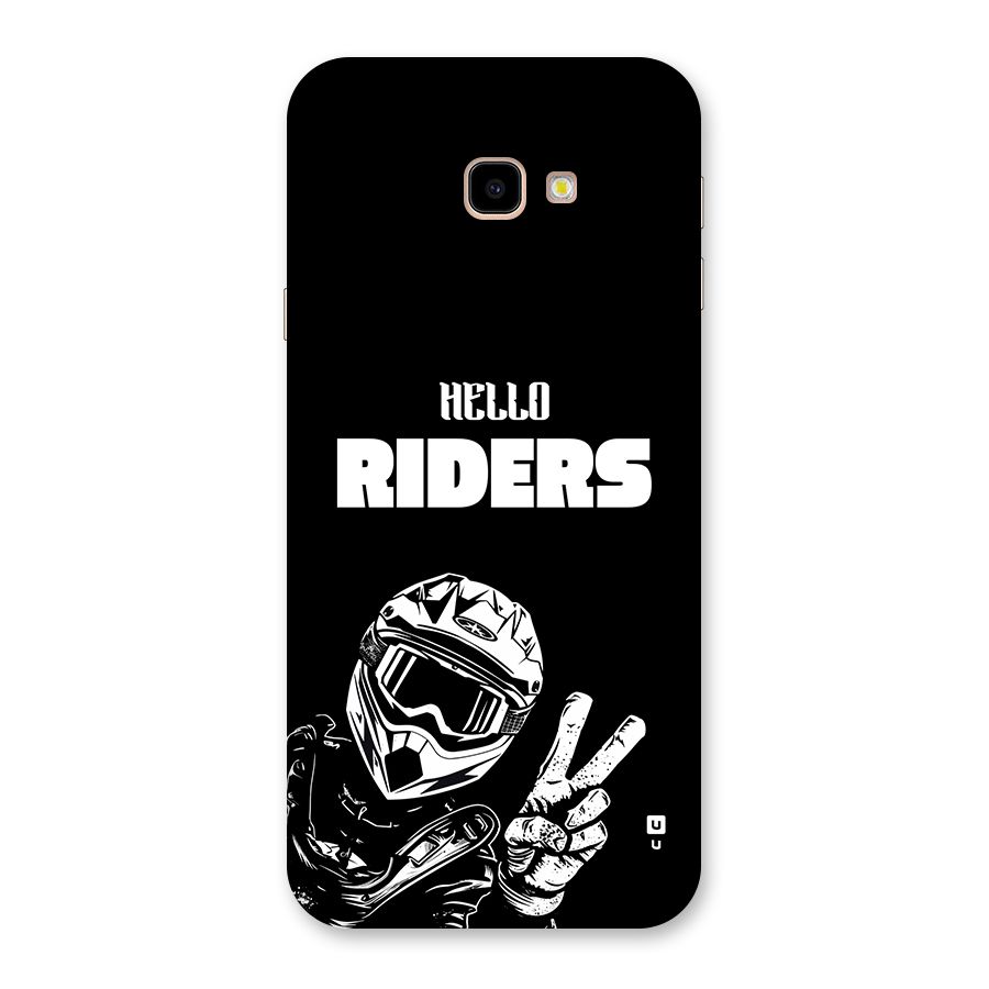 Hello Riders Back Case for Galaxy J4 Plus