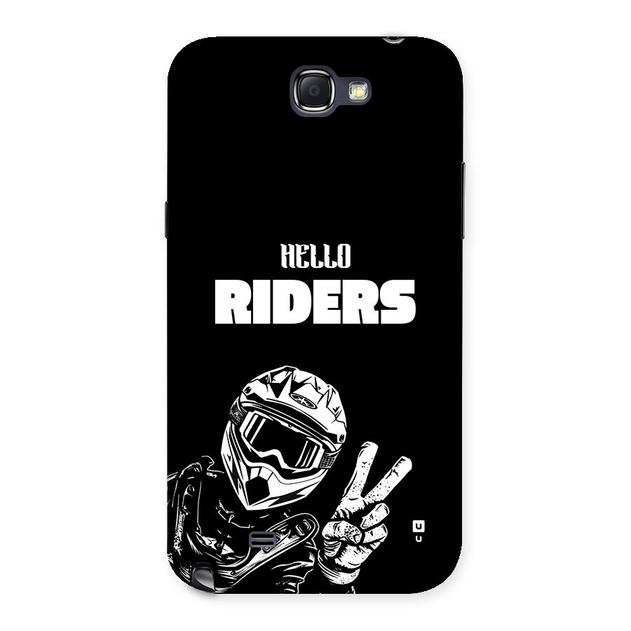 Hello Riders Back Case for Galaxy Note 2
