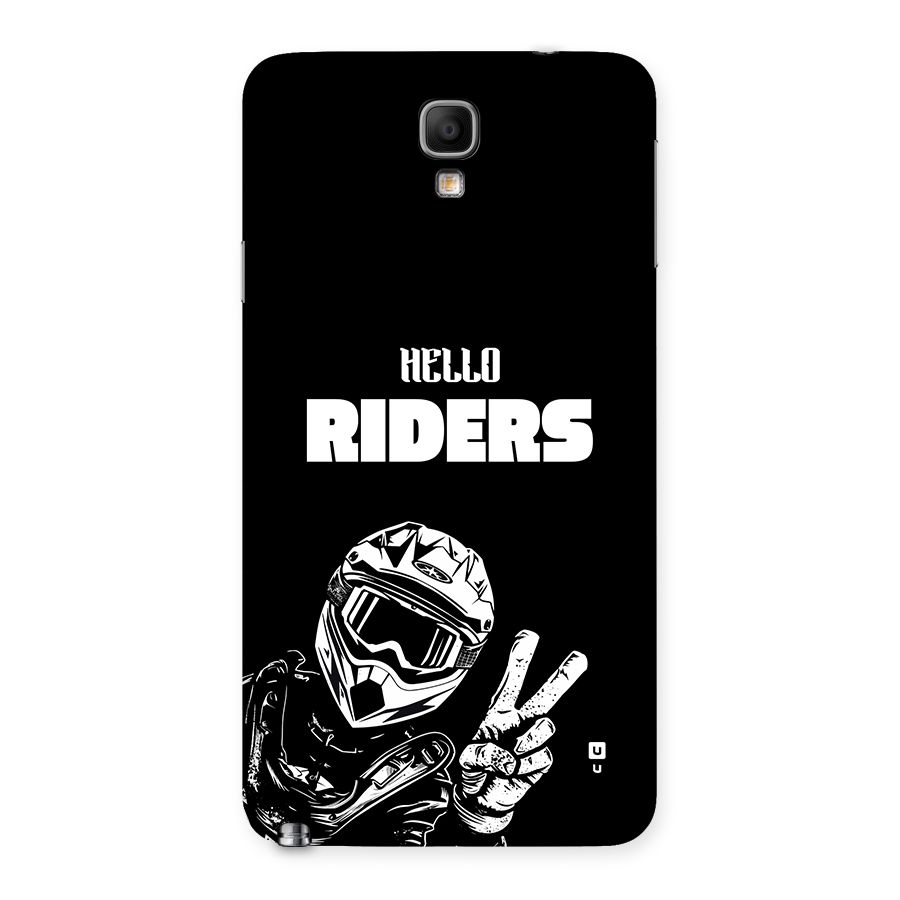 Hello Riders Back Case for Galaxy Note 3 Neo