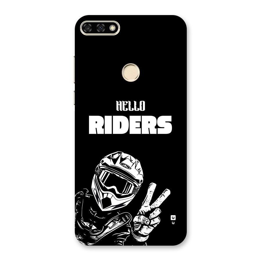 Hello Riders Back Case for Honor 7A