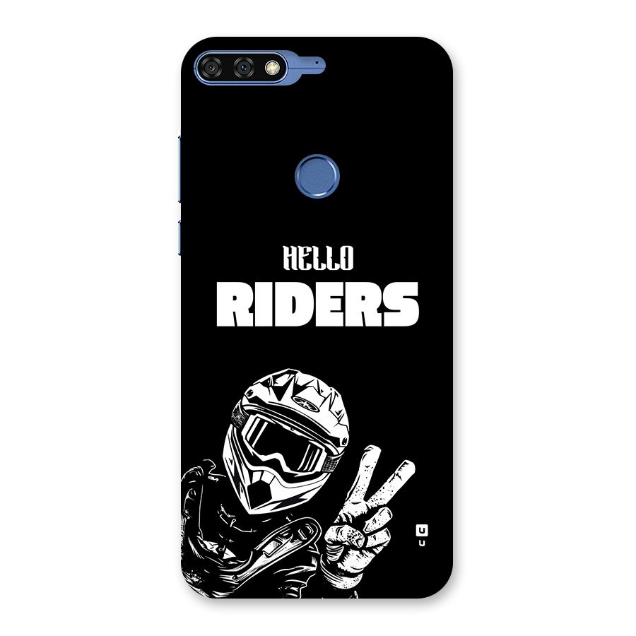 Hello Riders Back Case for Honor 7C