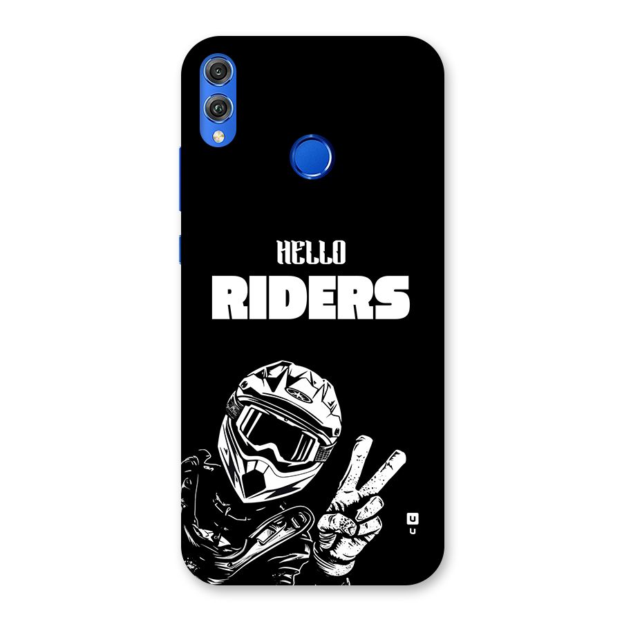 Hello Riders Back Case for Honor 8X
