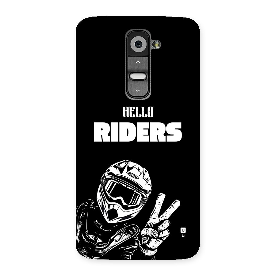 Hello Riders Back Case for LG G2