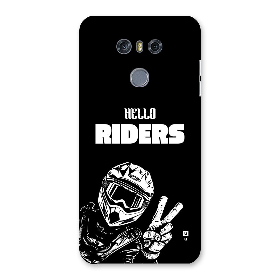 Hello Riders Back Case for LG G6