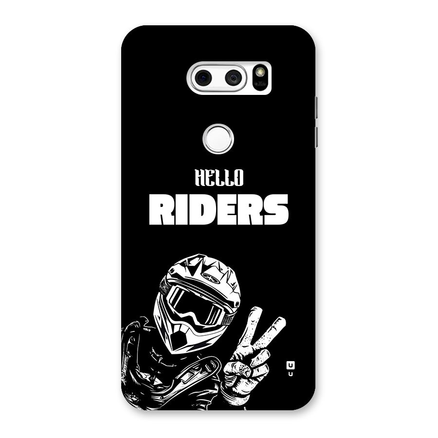 Hello Riders Back Case for LG V30