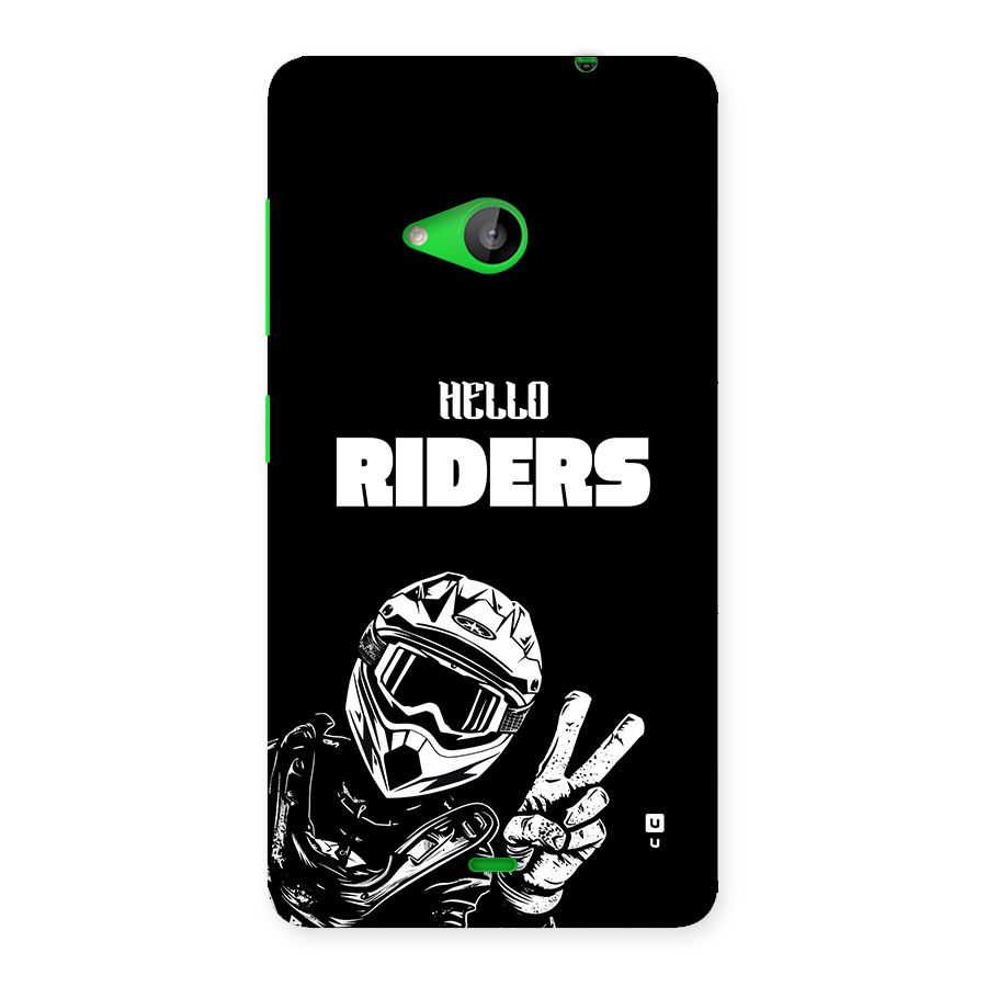 Hello Riders Back Case for Lumia 535