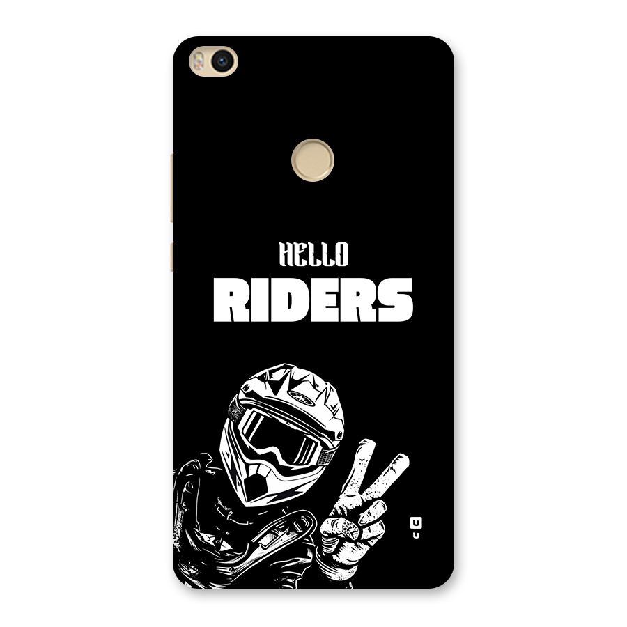 Hello Riders Back Case for Mi Max 2