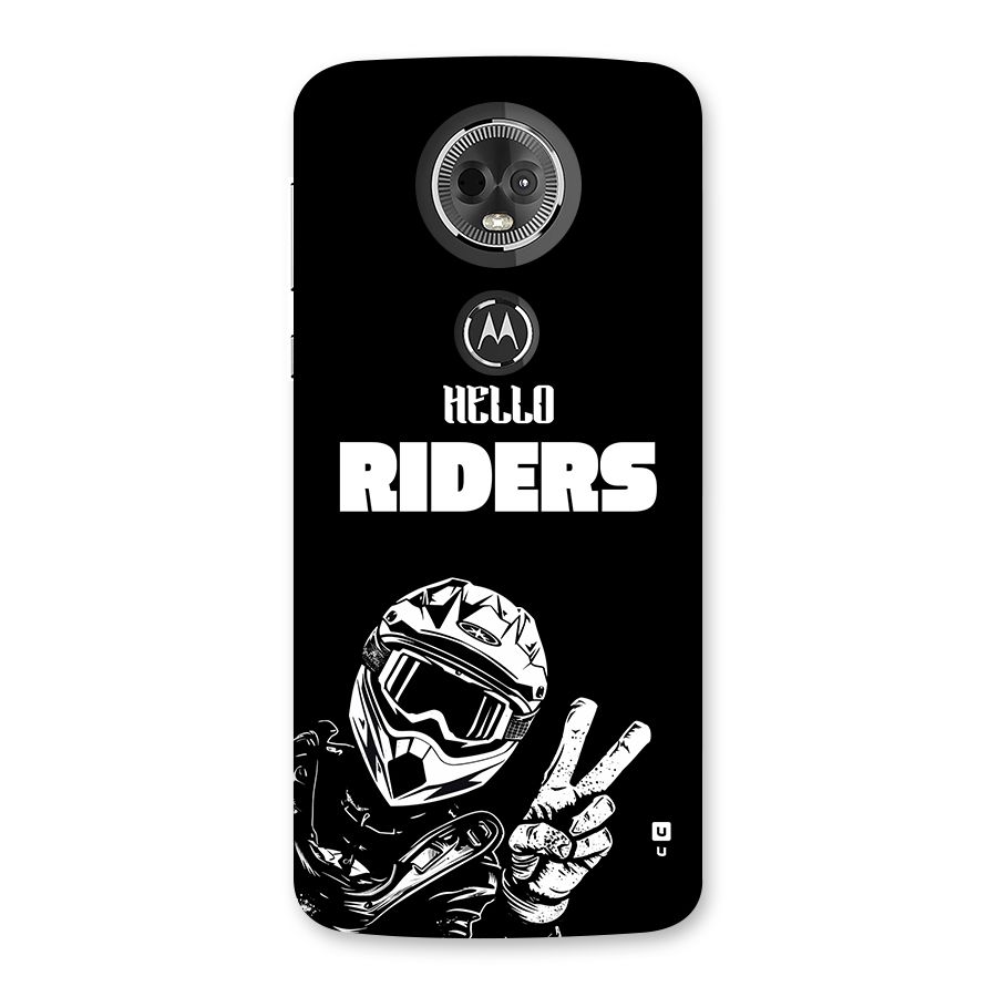 Hello Riders Back Case for Moto E5 Plus