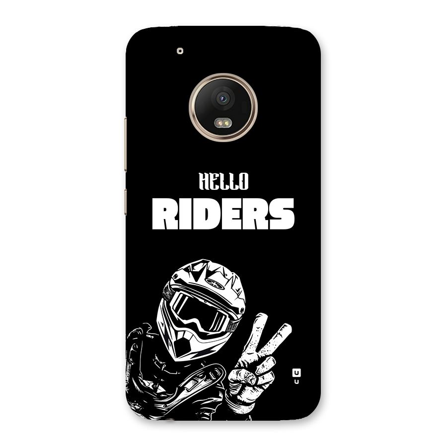 Hello Riders Back Case for Moto G5 Plus