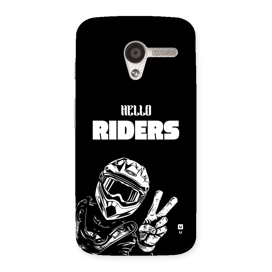 Hello Riders Back Case for Moto X