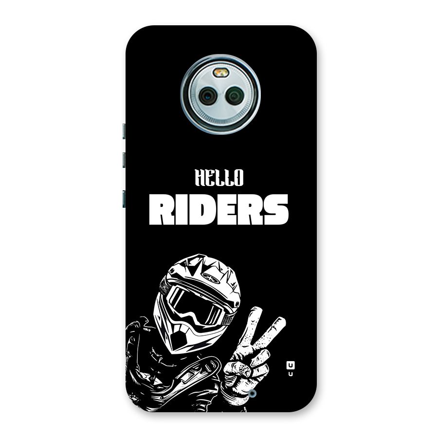 Hello Riders Back Case for Moto X4