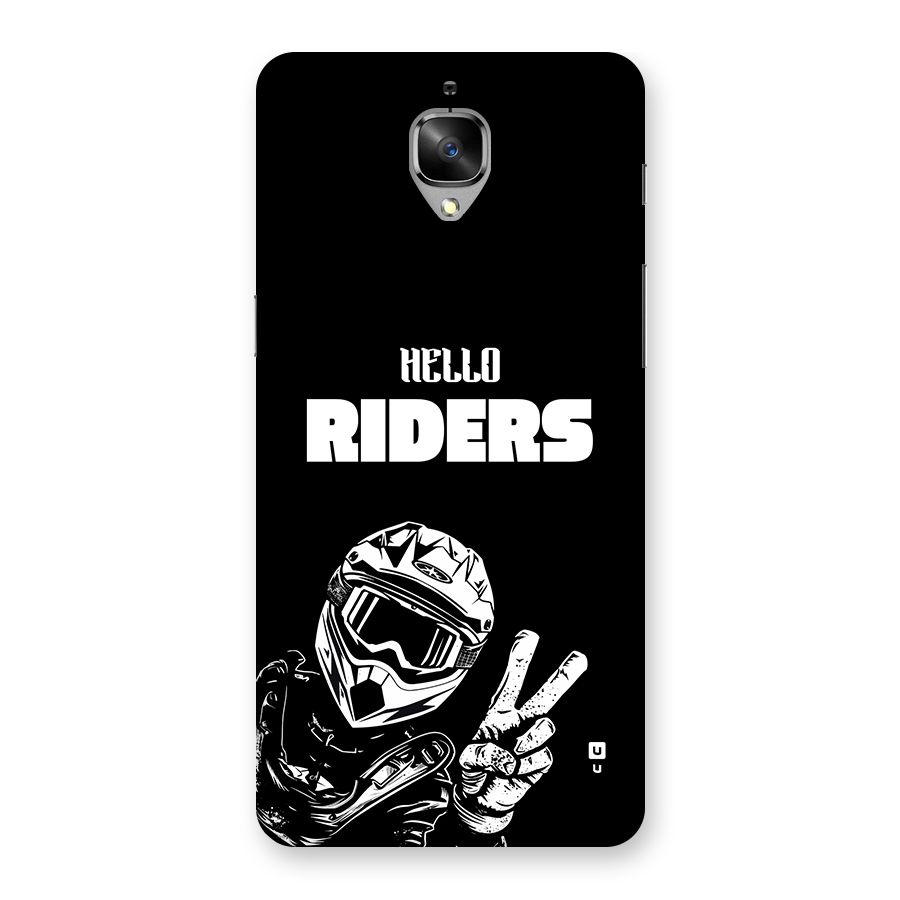 Hello Riders Back Case for OnePlus 3