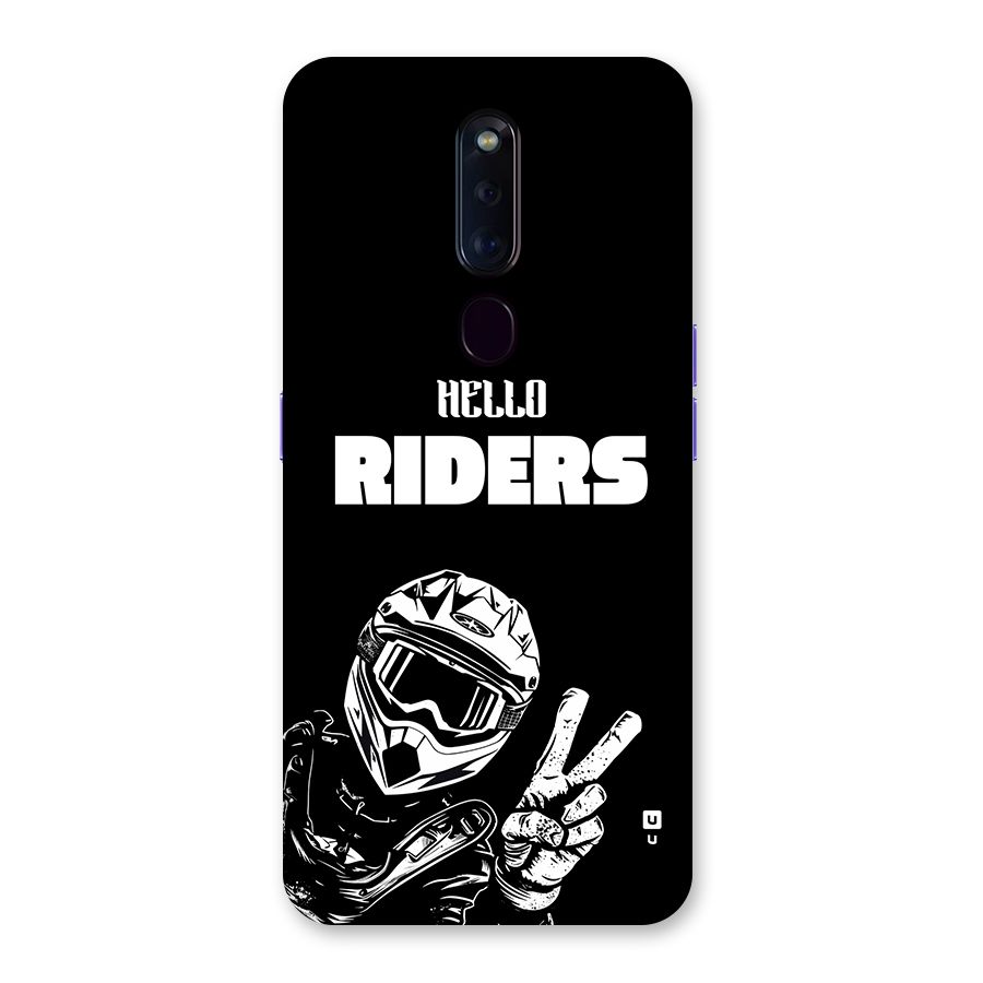Hello Riders Back Case for Oppo F11 Pro