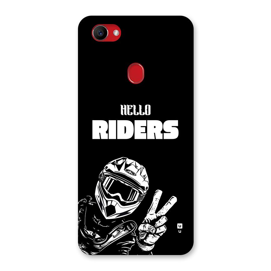 Hello Riders Back Case for Oppo F7