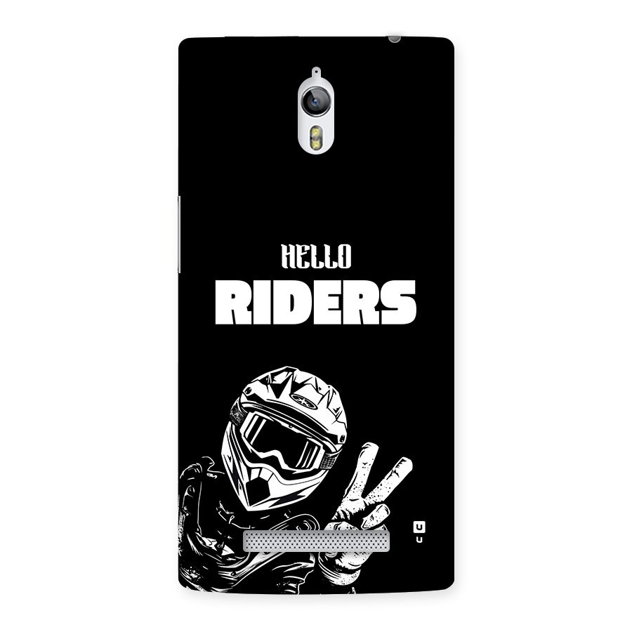 Hello Riders Back Case for Oppo Find 7