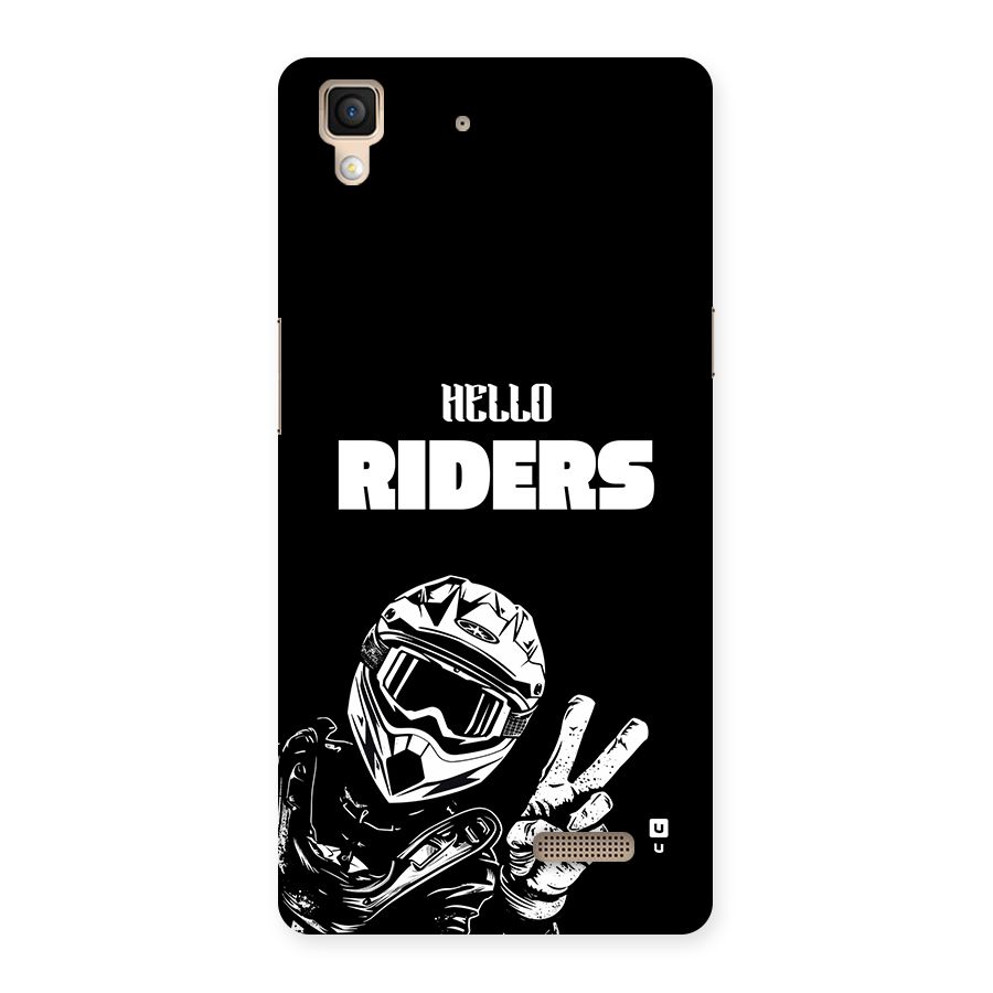 Hello Riders Back Case for Oppo R7