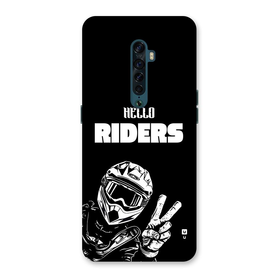 Hello Riders Back Case for Oppo Reno2