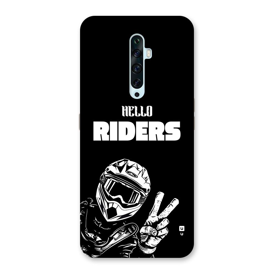 Hello Riders Back Case for Oppo Reno2 Z